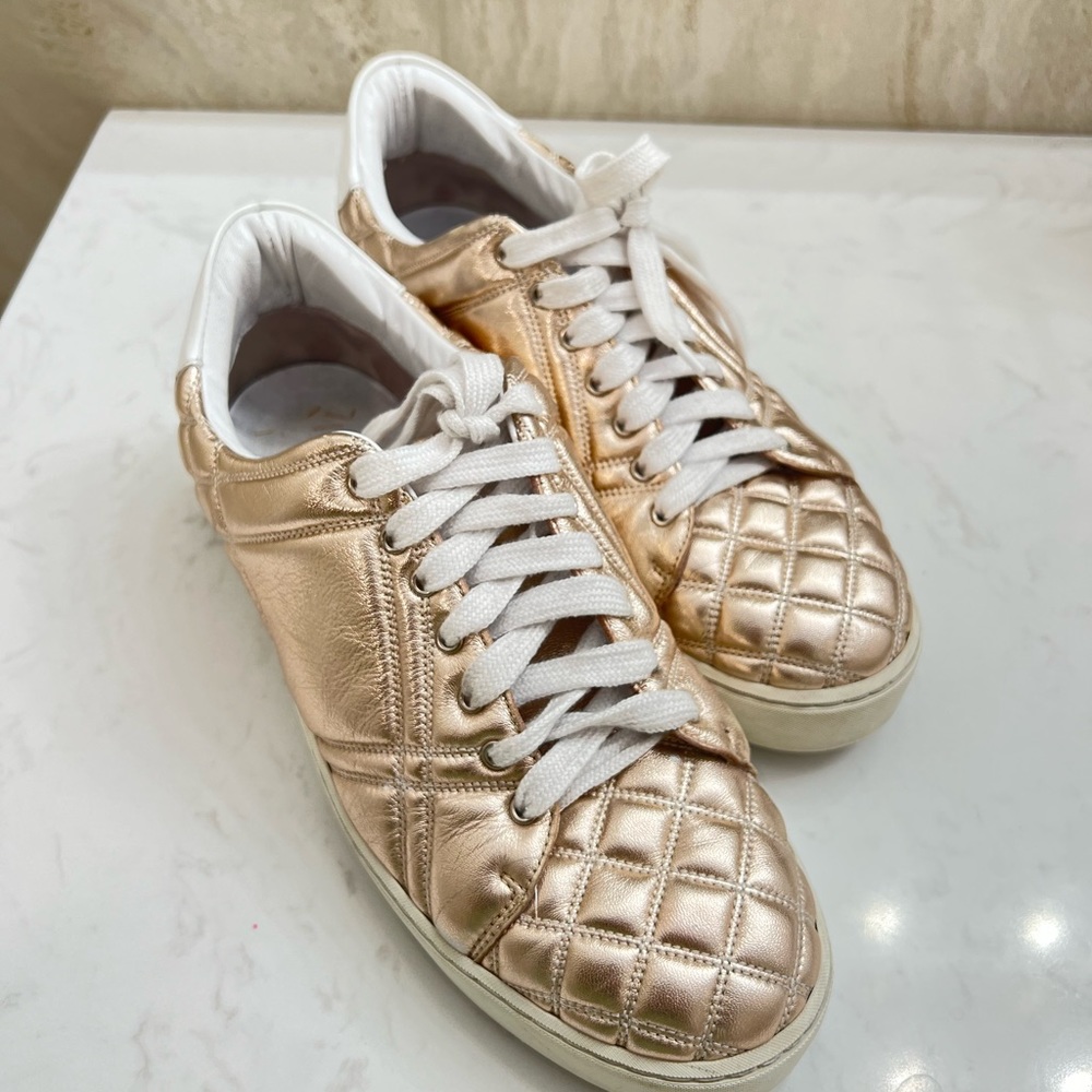 COPY - Original Burberry 
Women's Westford Quilted Leather Lace Up Sneakers